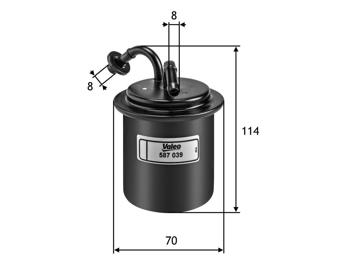 Filtro de combustível VALEO 587039 preço, a partir de 14,06 USD