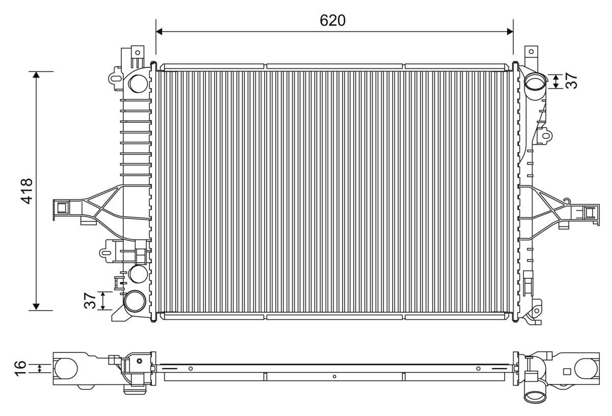 Compre Radiador de esfriamento de motor Volvo XC70 