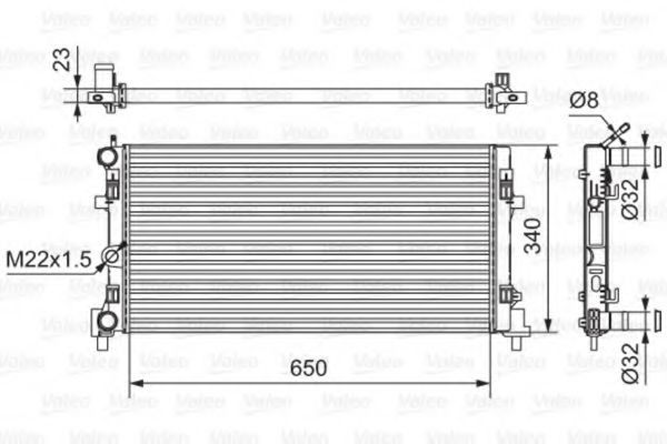 Radiador de esfriamento de motor VALEO 701522 preço, a partir de 82,12 USD