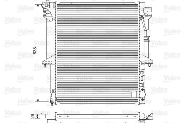 Radiador de esfriamento de motor VALEO 701585 preço, a partir de 137,75 USD