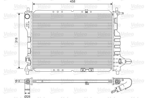 Radiador de esfriamento de motor VALEO 701598 preço, a partir de 80,02 USD