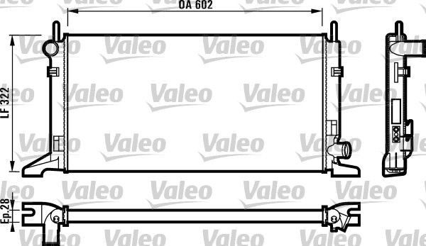 Radiador de esfriamento de motor Ford Orion II AFF