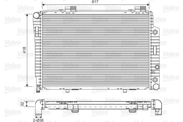 Radiador de esfriamento de motor VALEO 731805 preço, a partir de 119,61 USD