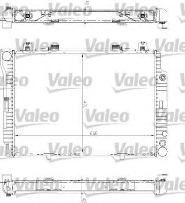  Radiador de esfriamento de motor Mercedes S sedan (W140) (1991 - 1998) 