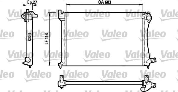 732618 VALEO Radiador de esfriamento de motor