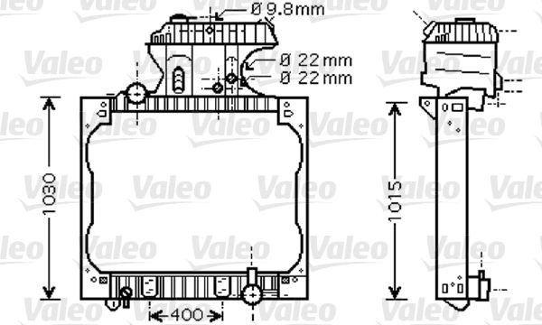 Radiador de esfriamento de motor MAN TGX I 