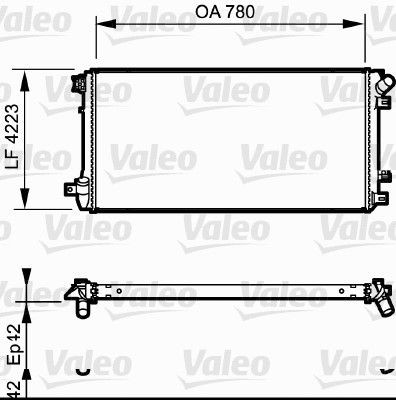 Radiador de esfriamento de motor Nissan/Infiniti 7701066109