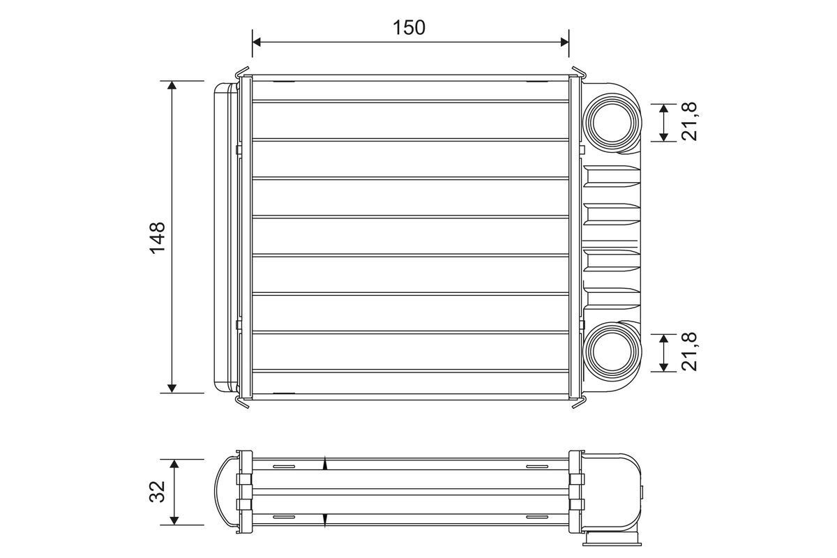 Radiador de forno (de aquecedor) Smart FORFOUR  453