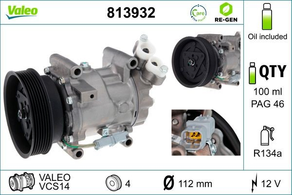 Compressor de aparelho de ar condicionado para Renault LOGAN II L52