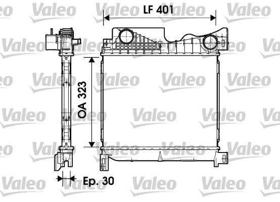 Radiador de intercooler Chrysler Voyager III RG, RS