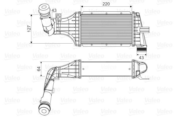 Compre Radiador de intercooler Opel Astra 