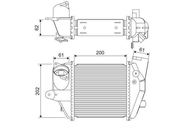 Compre Radiador de intercooler Mazda 5 2