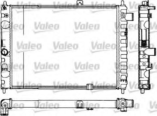  Radiador de esfriamento de motor Opel Kadett D hatchback (1979 - 1984) D