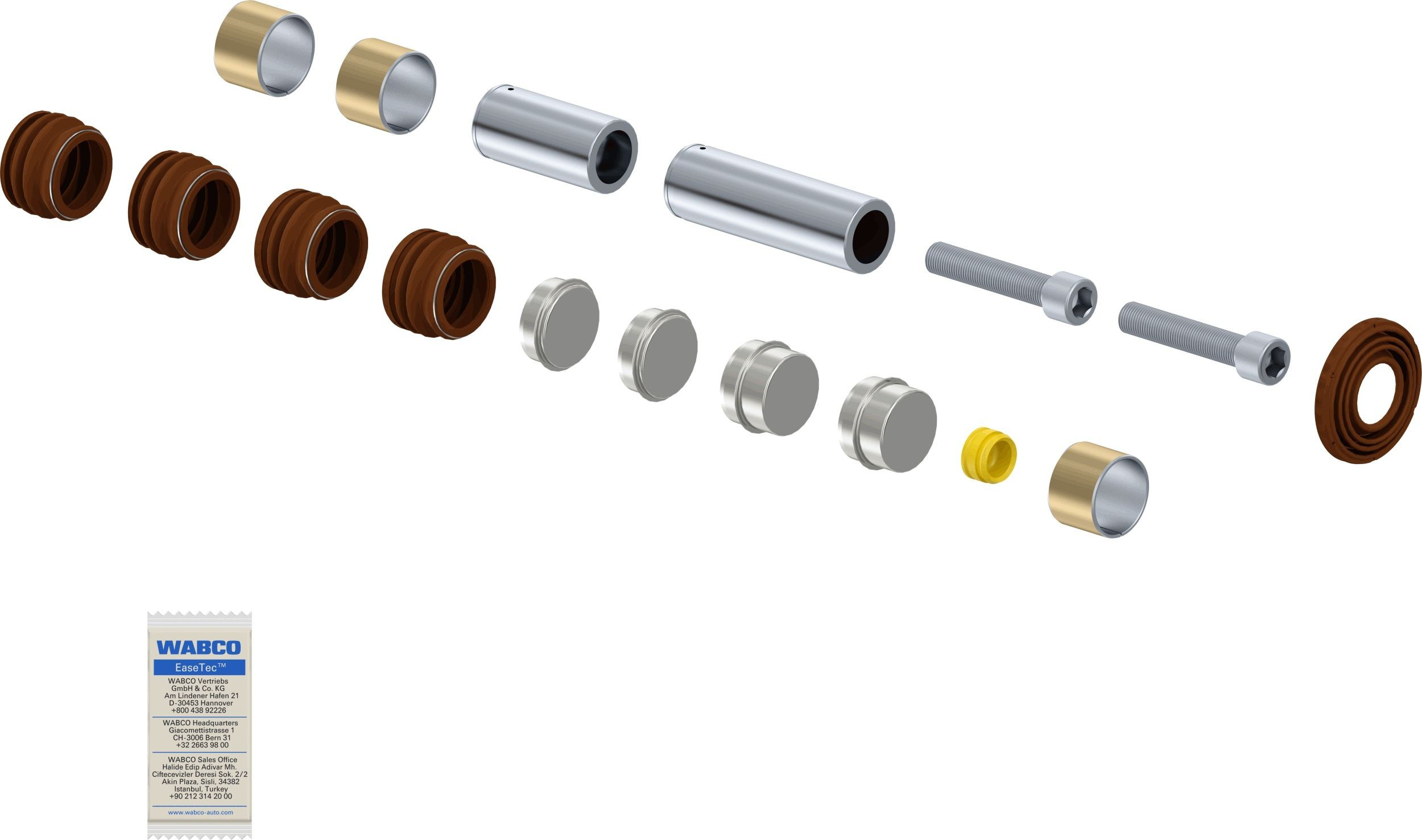 12999738VT Wabco Kit de reparação de suporte do freio dianteiro