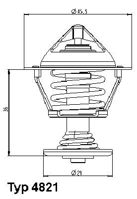  Termostato Nissan Micra hatchback (K11) (1992 - 2003) 