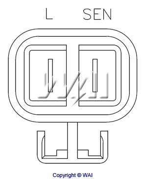  Relê-regulador do gerador (relê de carregamento) Mitsubishi Galant VI hatchback (E3A) (1988 - 1992) VI