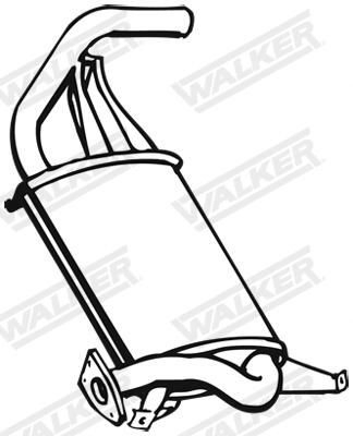  Silenciador, parte traseira Nissan Sunny III sedan (N14) (1990 - 1995) III