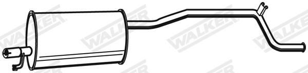  Silenciador, parte traseira Fiat Panda I hatchback (141A) (1982 - 2003) I