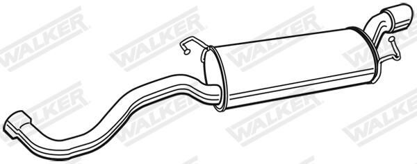 Silenciador, parte traseira para Audi TT  8N3