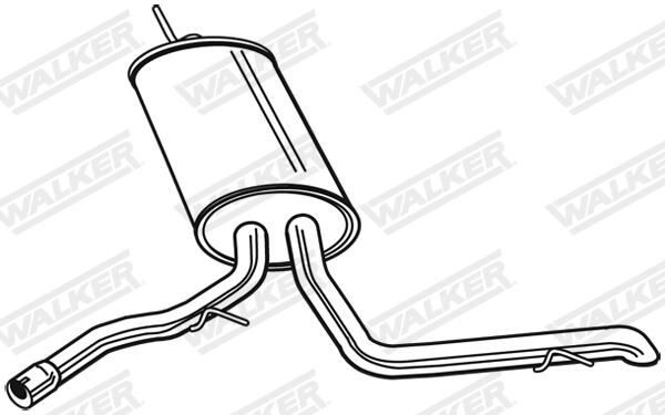  Silenciador, parte traseira Audi A2 hatchback (8Z0) (2000 - 2005) 