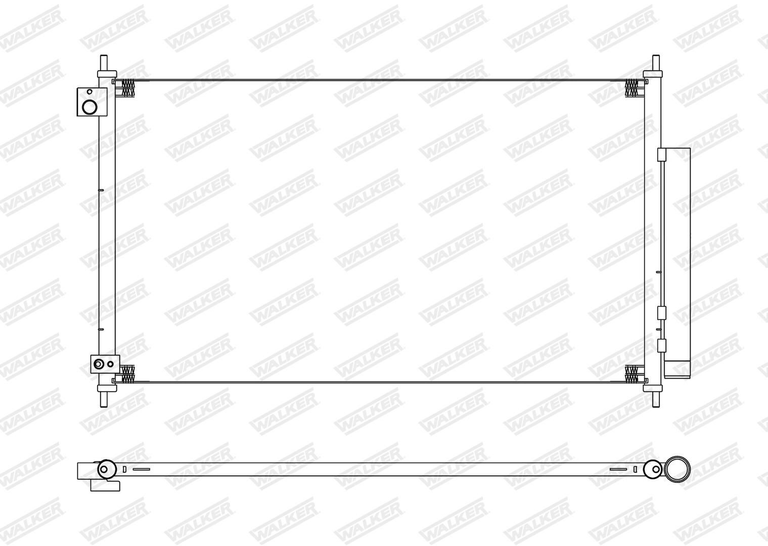 Radiador de aparelho de ar condicionado Honda Accord VII CL, CM