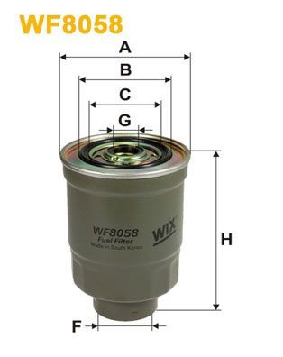 WF8058 WIX Filtro de combustível