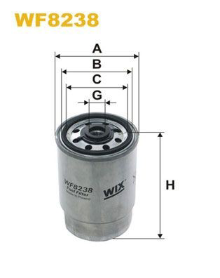 WF8238 WIX Filtro de combustível