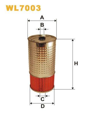 Filtro de óleo para Mercedes 100  631