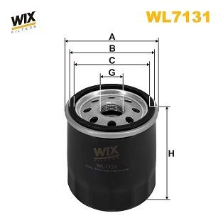 WL7131 WIX Filtro de óleo