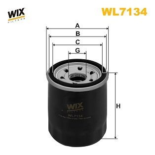 WL7134 WIX Filtro de óleo