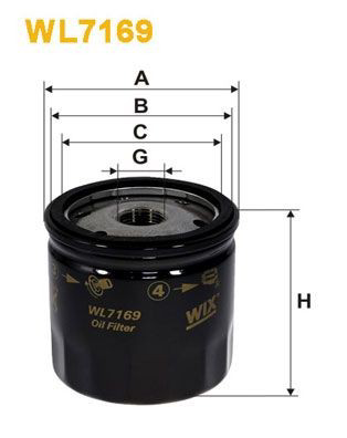WL7169 WIX Filtro de óleo