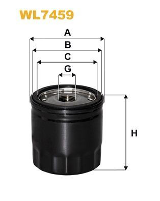 WL7459 WIX Filtro de óleo