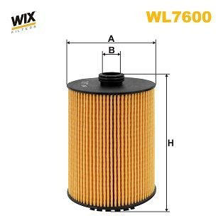WL7600 WIX Filtro de óleo