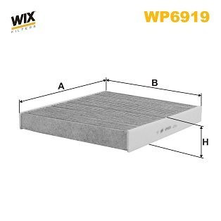WP6919 WIX Filtro de salão