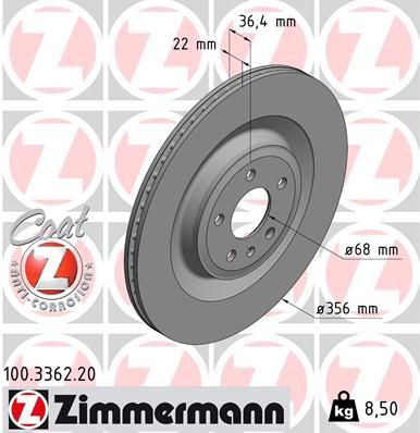 Disco do freio traseiro Zimmermann 100336220 preço, a partir de 114,67 USD