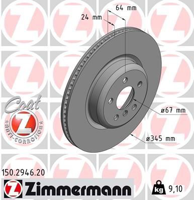 Disco do freio traseiro Zimmermann 150294620 preço, a partir de 128,42 USD