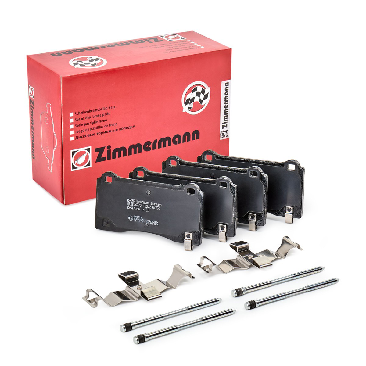 Sapatas do freio dianteiras de disco Zimmermann 262751552 preço, a partir de 63,08 USD
