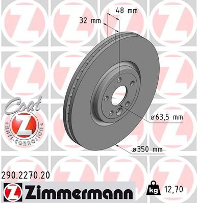 Disco do freio dianteiro Zimmermann 290227020 preço, a partir de 149,77 USD