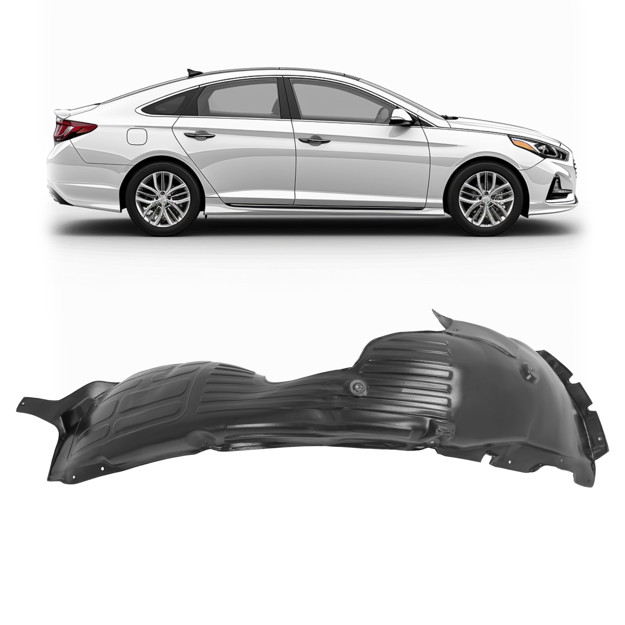 Guarda-barras direito do pára-lama dianteiro Hyundai Sonata VII LF