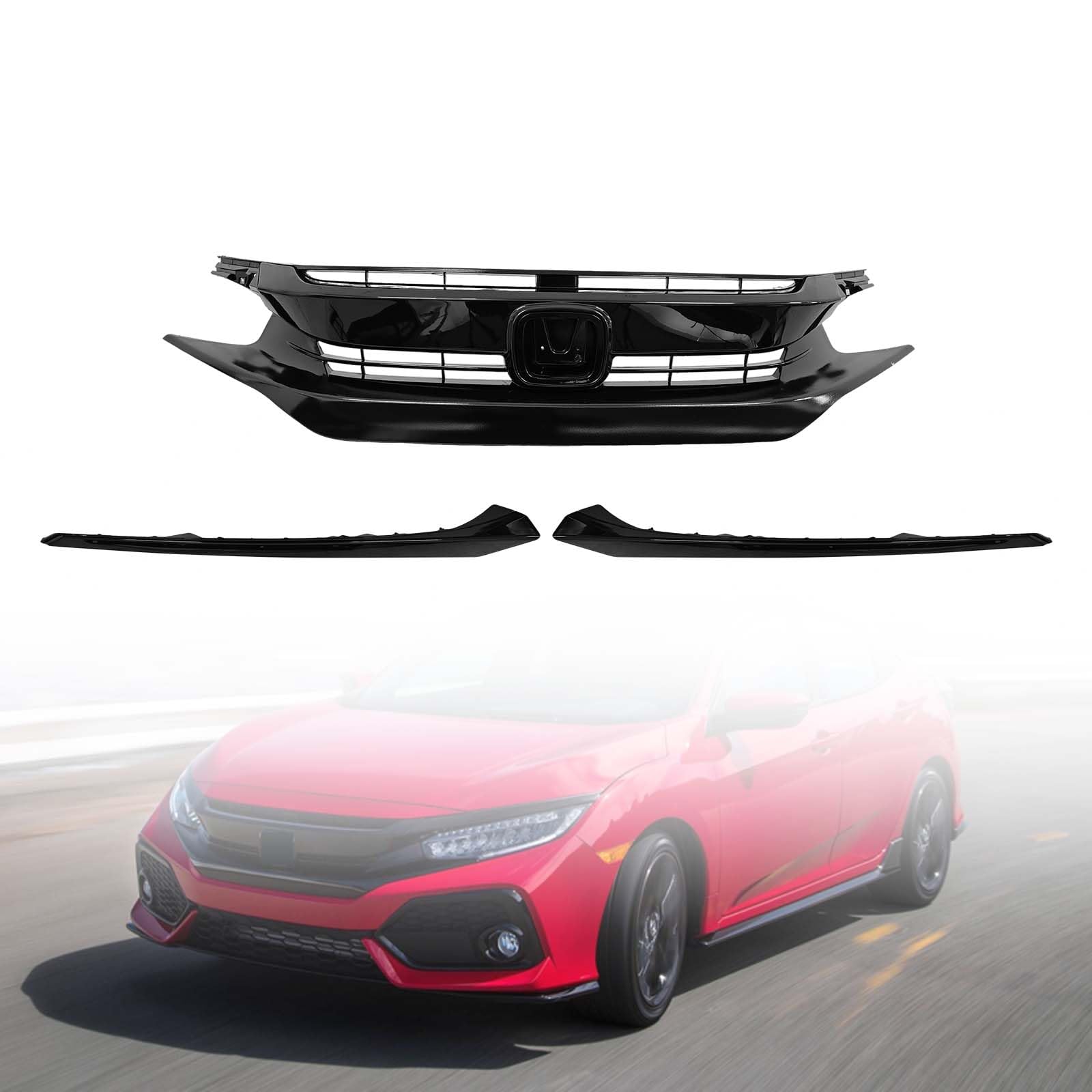 Grelha do radiador para Honda Civic X FC, FK