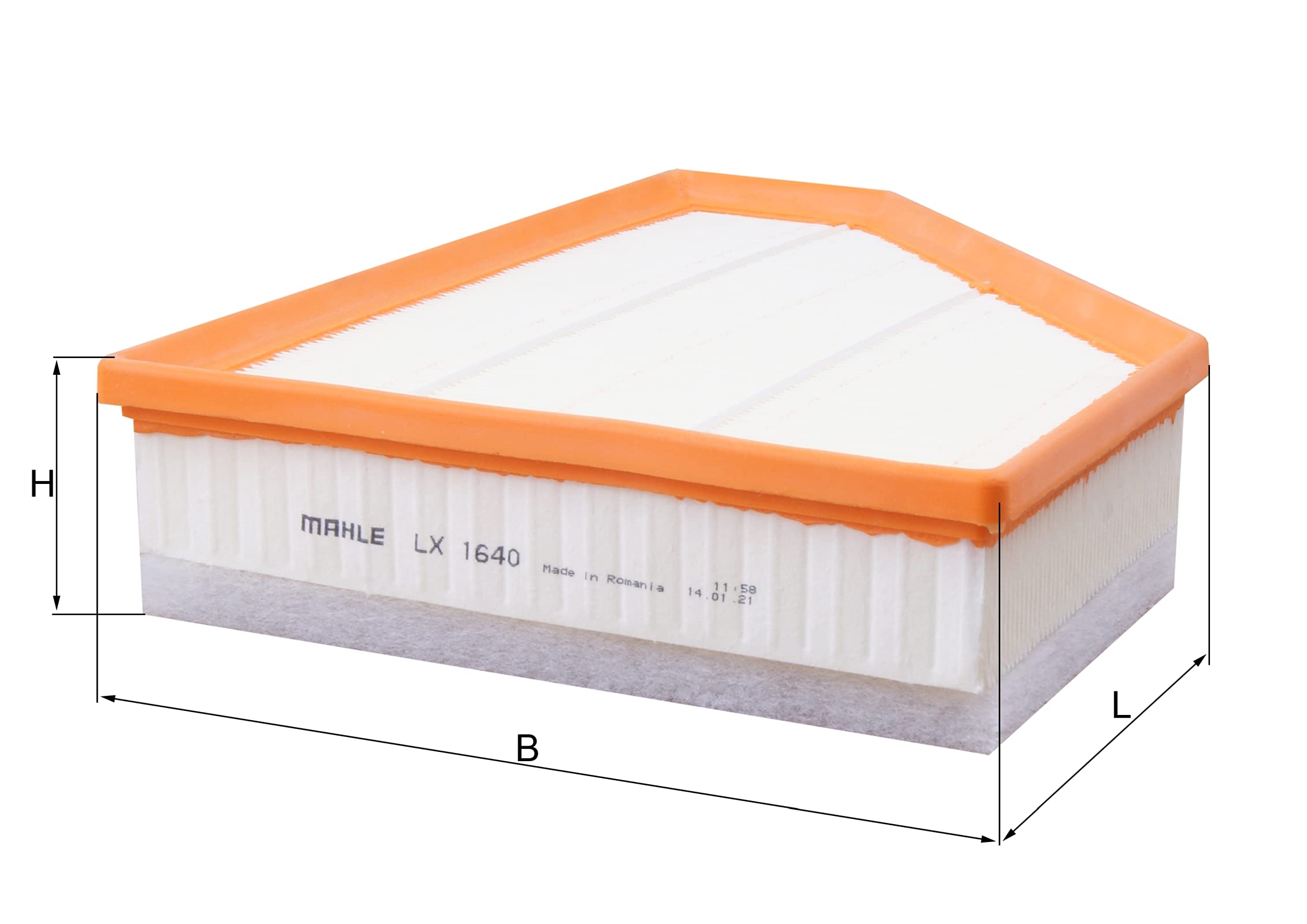 Filtro de ar Mahle Original LX1640 preço, a partir de 27,58 USD