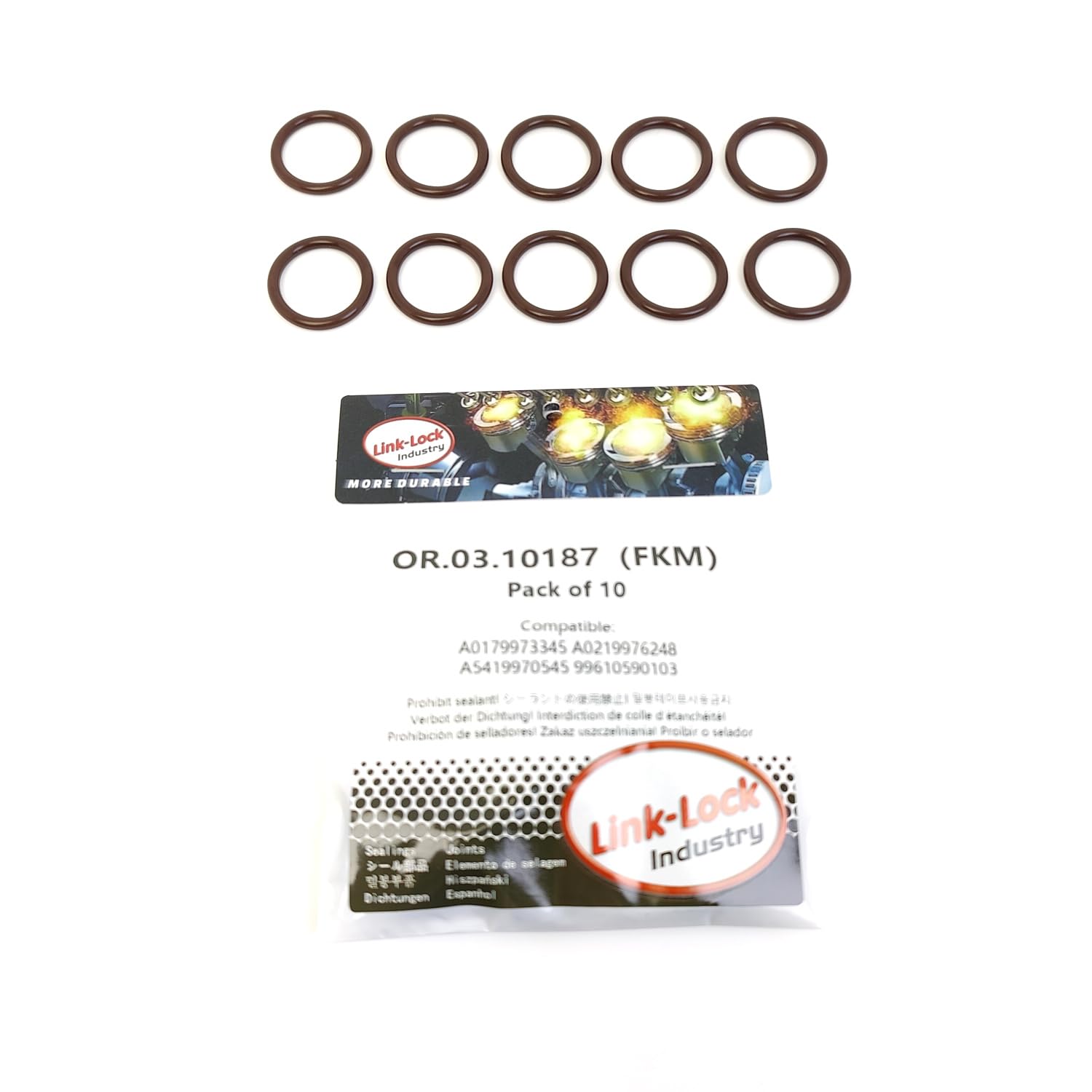 Anel (arruela) do injetor de ajuste 4890926 Case