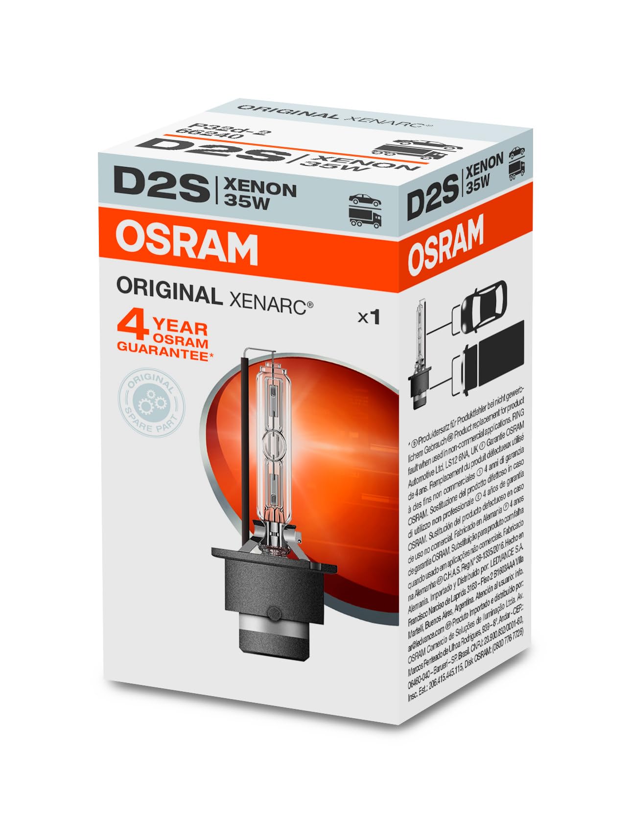 Lâmpada de xénon Osram 66240 preço, a partir de 43,89 USD
