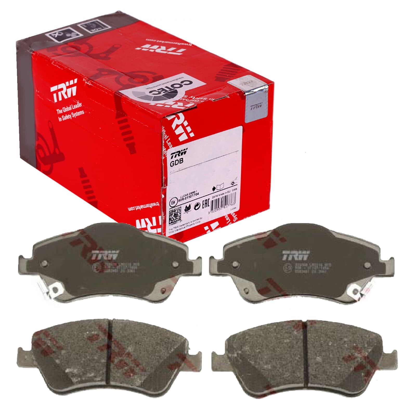 Sapatas do freio dianteiras de disco TRW GDB3481 preço, a partir de 29,17 USD