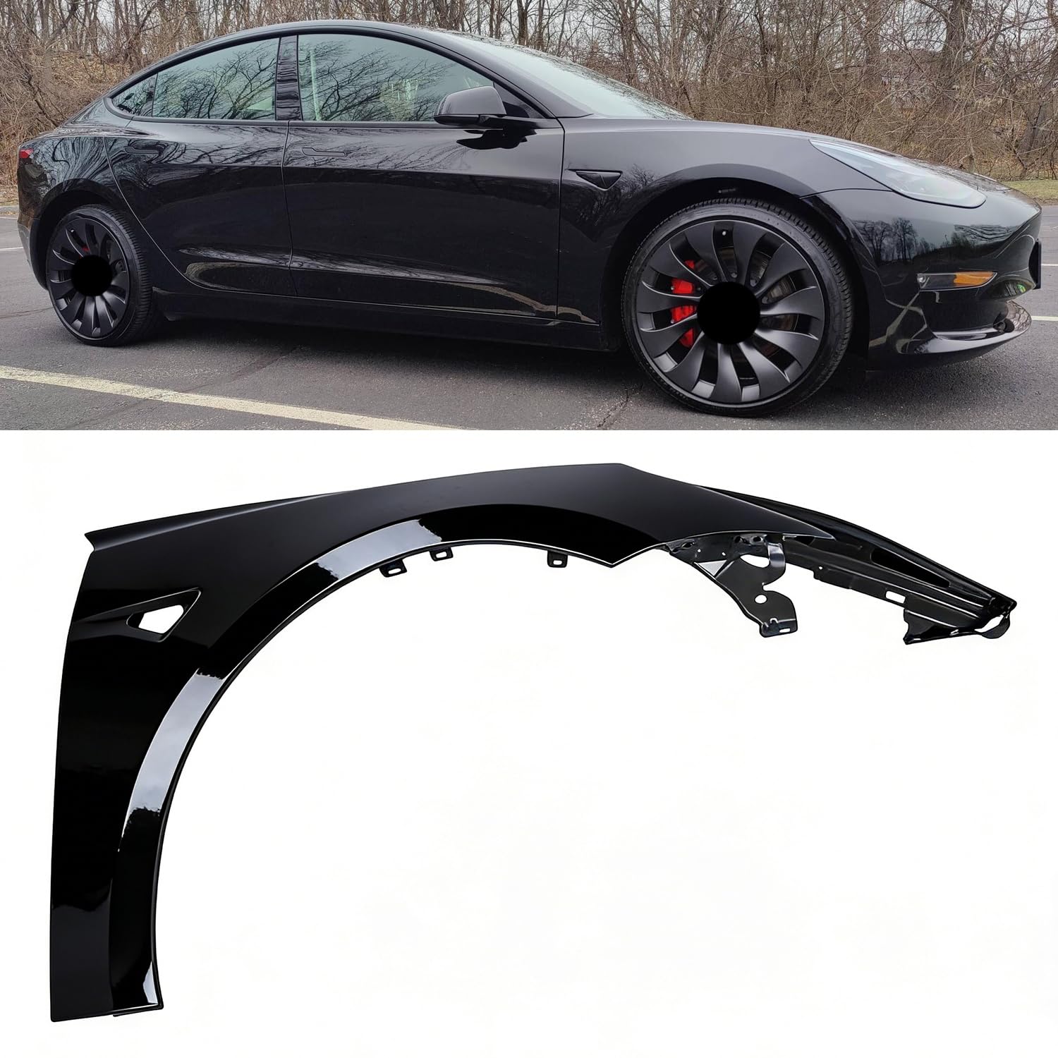 Pára-lama dianteiro direito Tesla Model 3  5YJ3