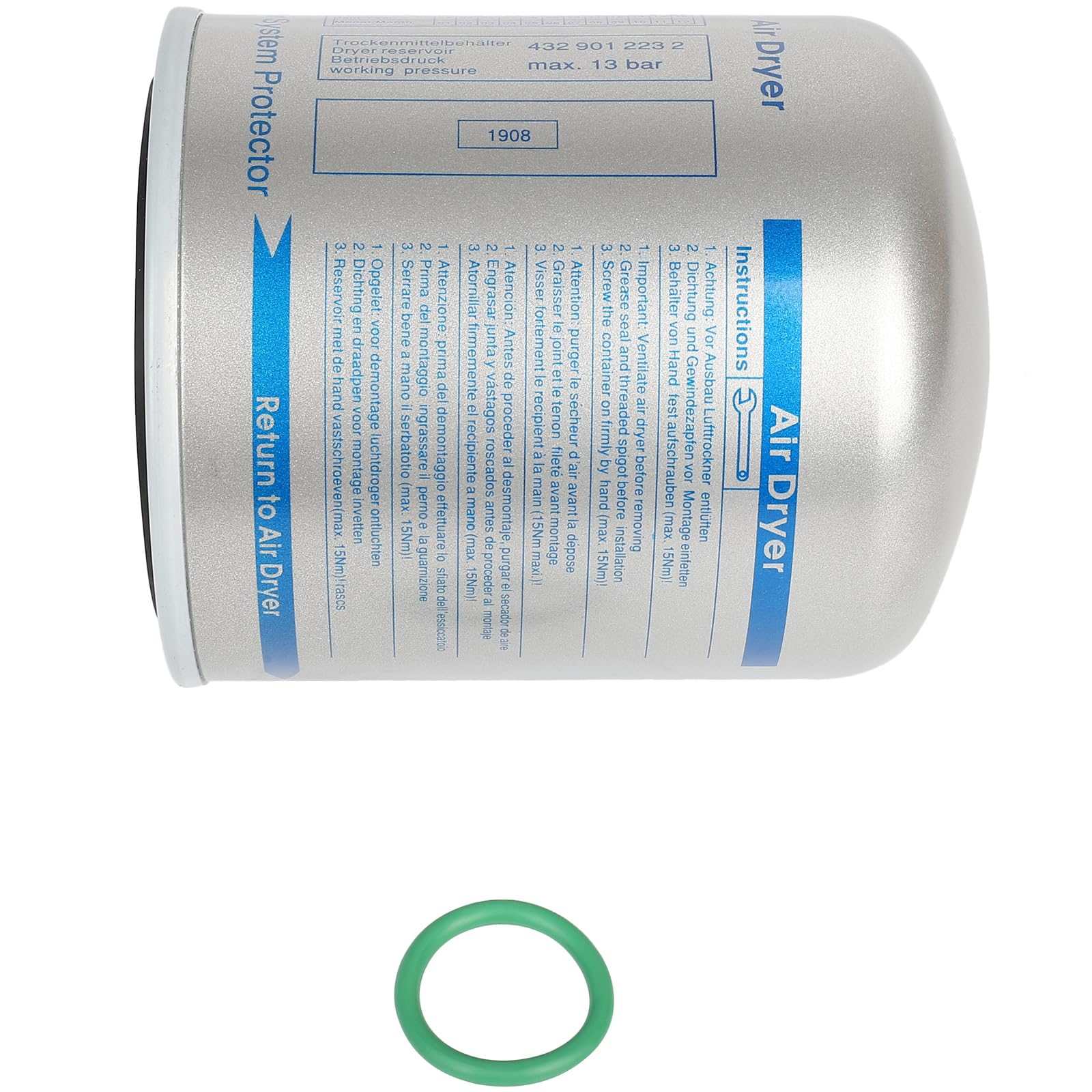 Filtro de secador de ar (separador de umidade e óleo) (TRUCK) 7422937185 Renault (RVI)
