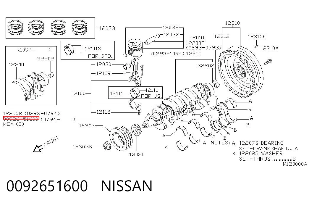 0092651600 Nissan/Infiniti