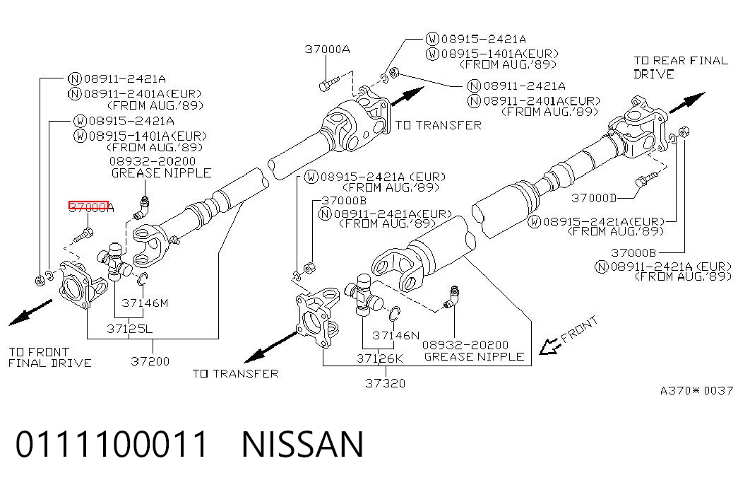 0111100011 Nissan/Infiniti