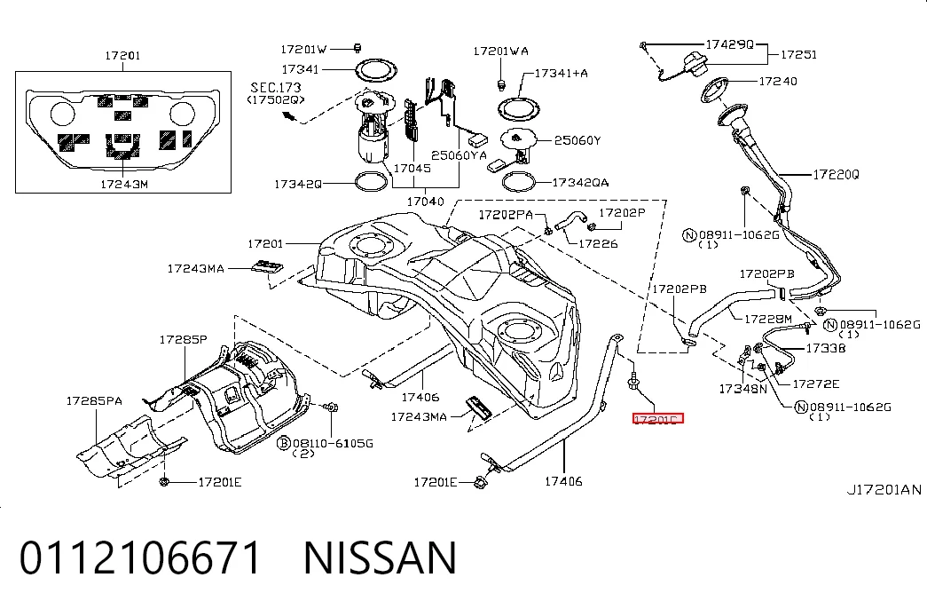 0112106671 Nissan/Infiniti