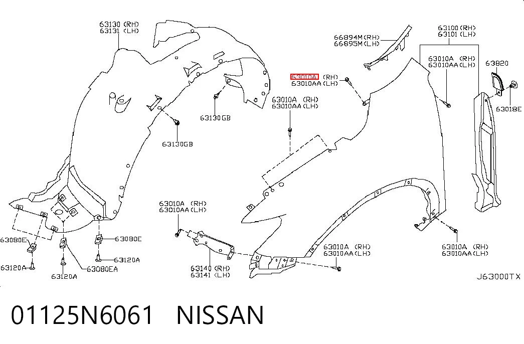 01125N6061 Nissan/Infiniti